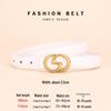 Women's Angola Red Genuine Leather Waist Belt - Fashionable, Versatile, and High-End Cowhide Accessory for Suits and Coats