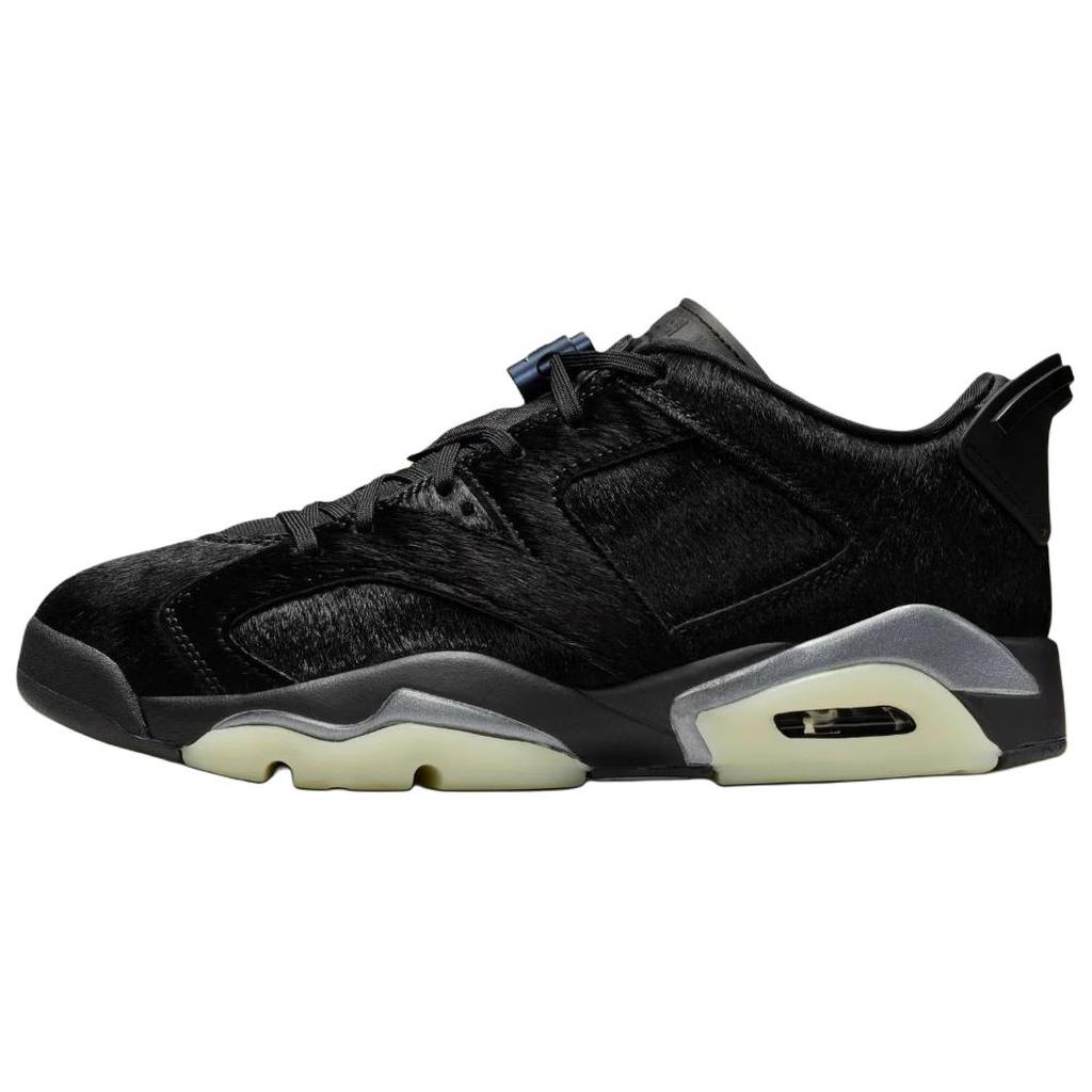Jordan Air Jordan 6 Low top Vintage Basketball Shoes Women's Black IO9786-001