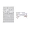 Benches Shaped Heart Chair Silicone Mould for Jewelry Making Crafting Decorative Accessories Easy Demolding