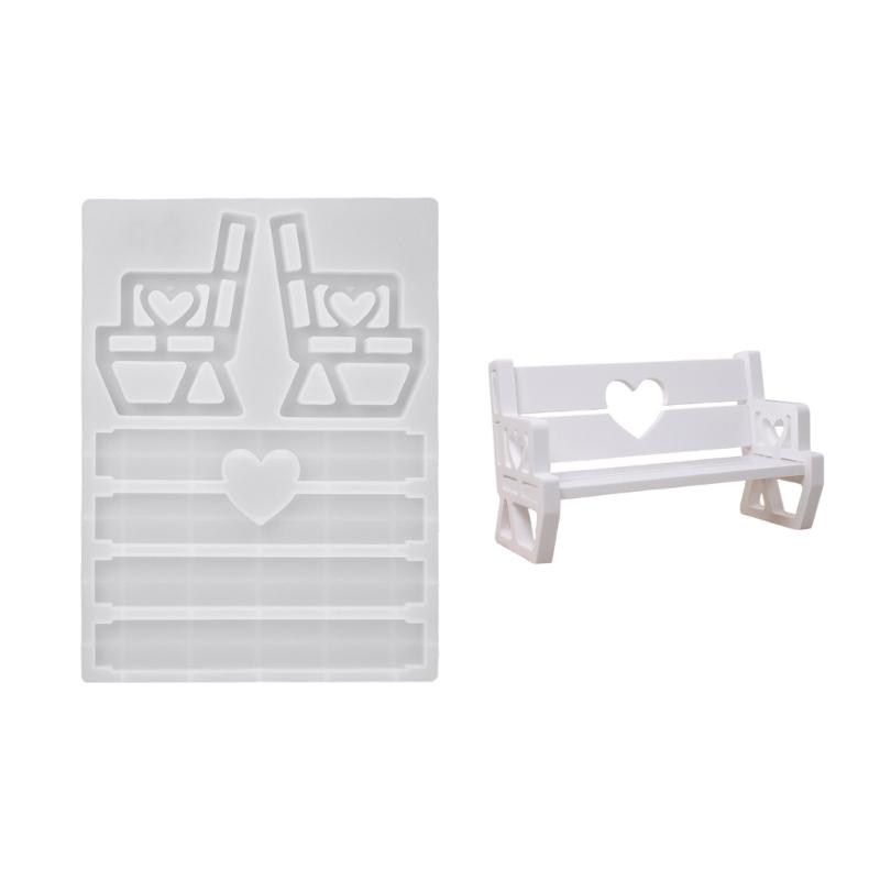 

Heart Benches Chair Silicone Mould for Jewelry Craft Candle Making Sturdy Decorative Accessories 1