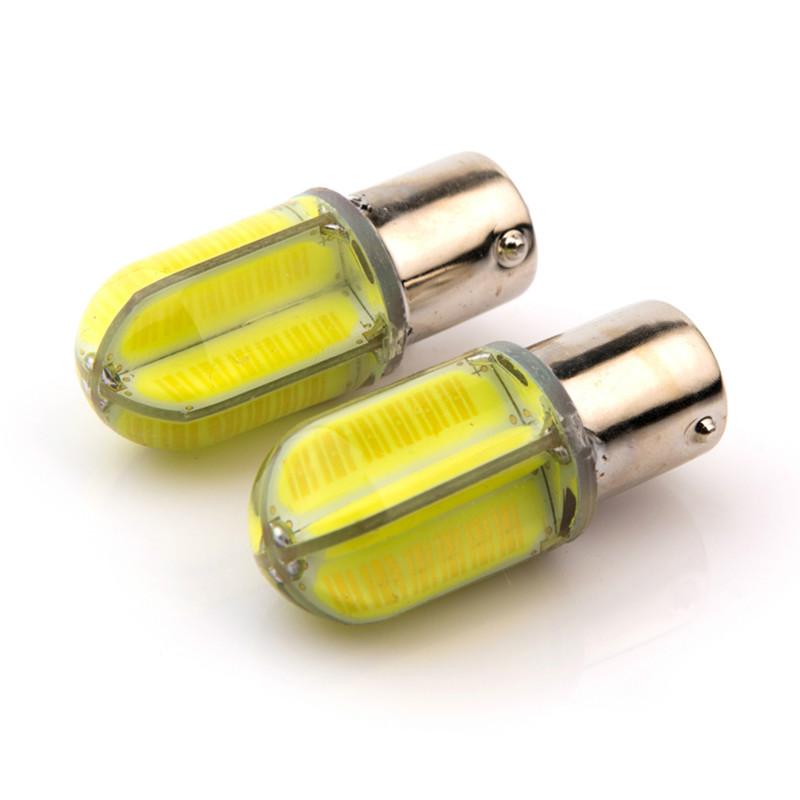 2pcs led 1157 BAY15D P21/5W COB Red White yellow Car Tail Bulbs 21/5W Brake Light auto Fog Lamps Daytime Running Light жёлтый