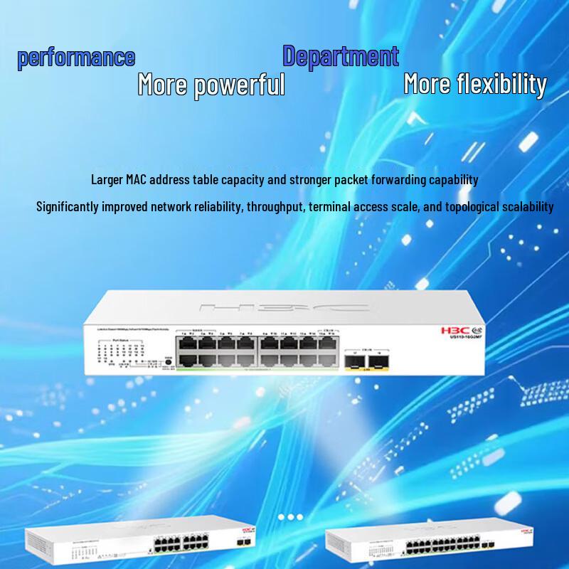 H3C US110-16G2MF 16-Port Gigabit + 2x2.5G Cloud Managed Switch