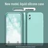 Liquid Silicone Anti-drop Full Coverage Case for Apple XS Max - Skin-friendly, Solid Color
