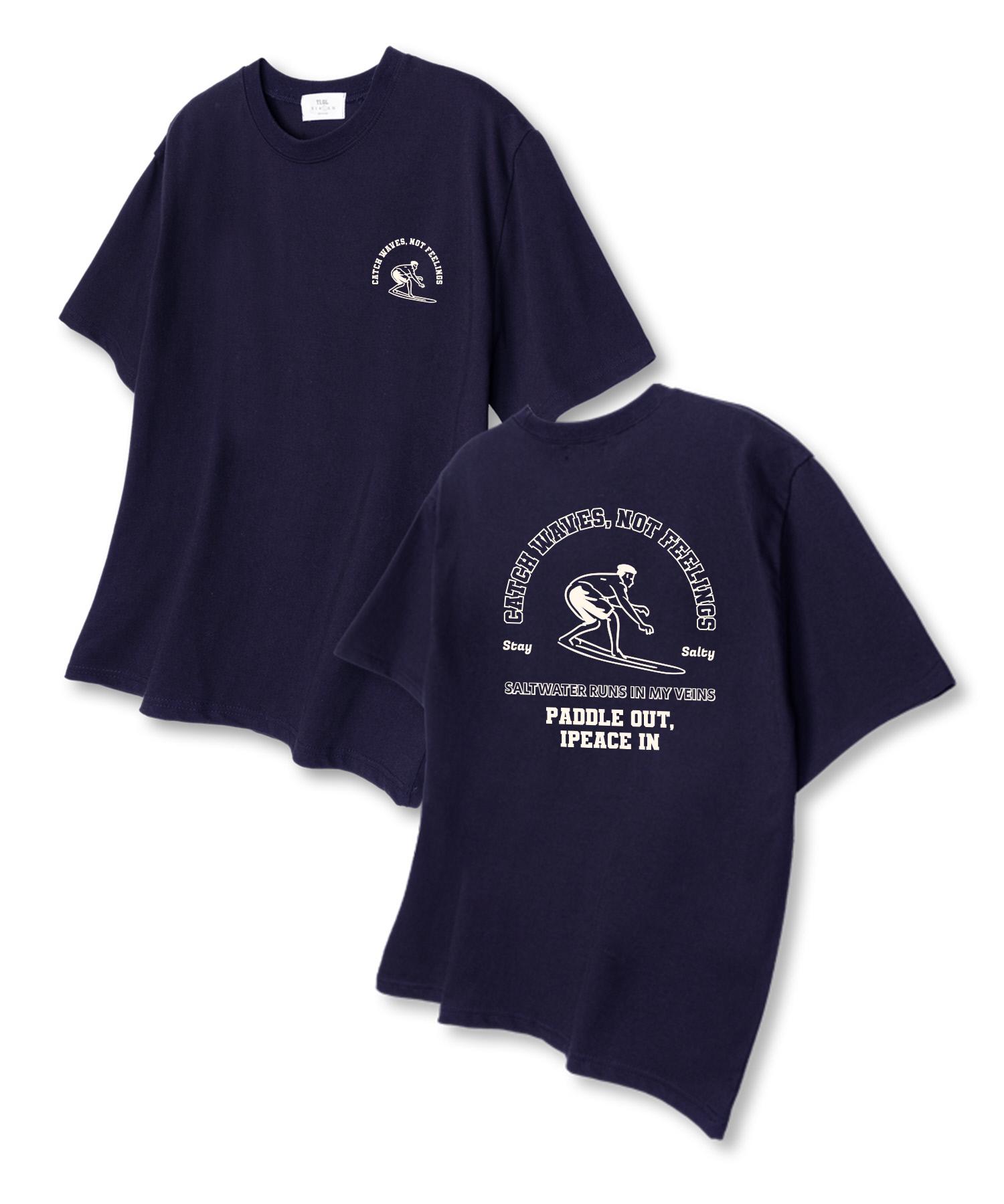 Tee Glake Not Feeling Oversized Short Sleeve T-Shirt Navy L