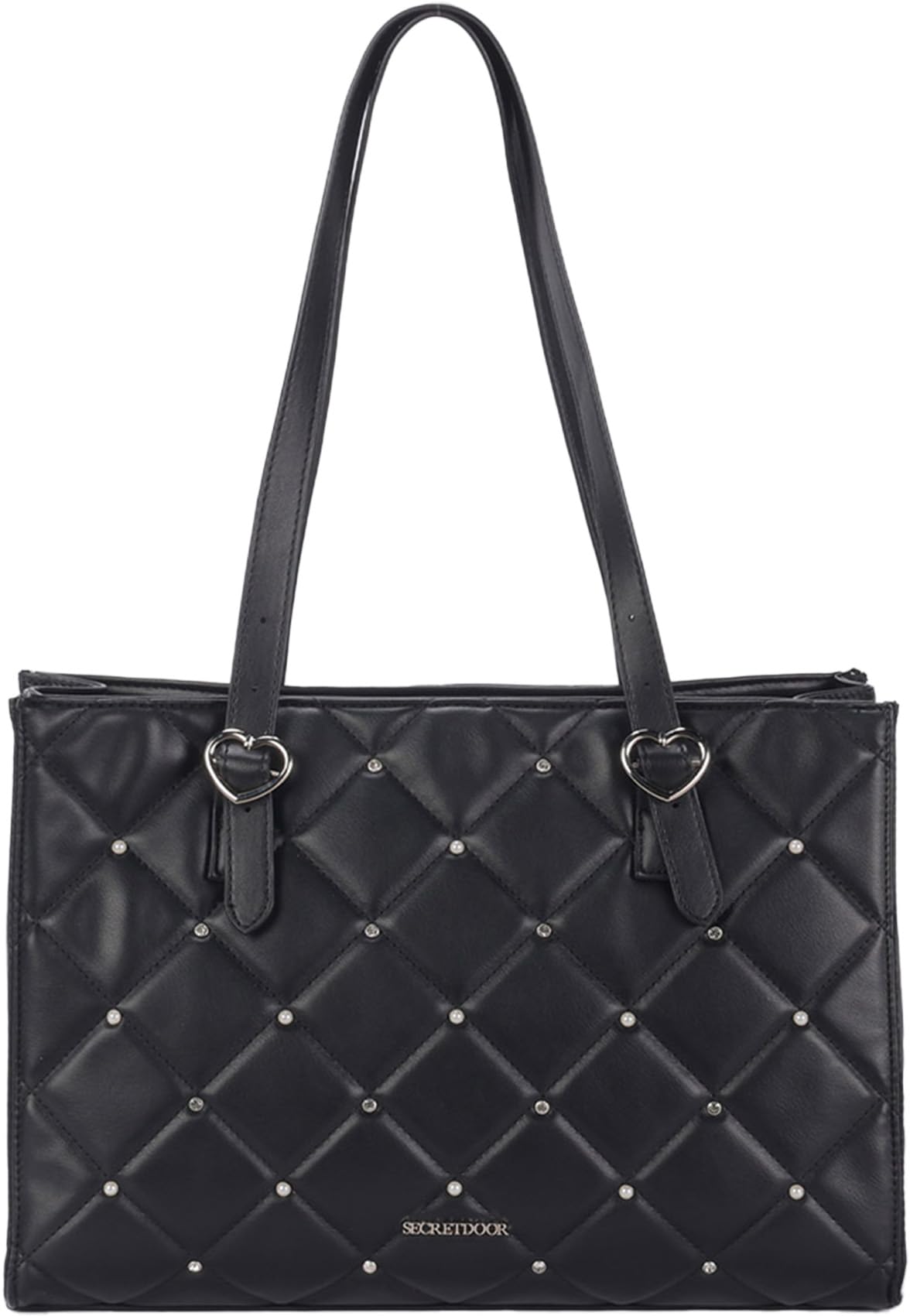 

Black Tote Bag for Large Shoulder Large Shoulder Popular [Altro Rose] Women, Capacity, 2-Way, Handbag, Bag, Zippered, Lightweight, Large, Capacity, чорний