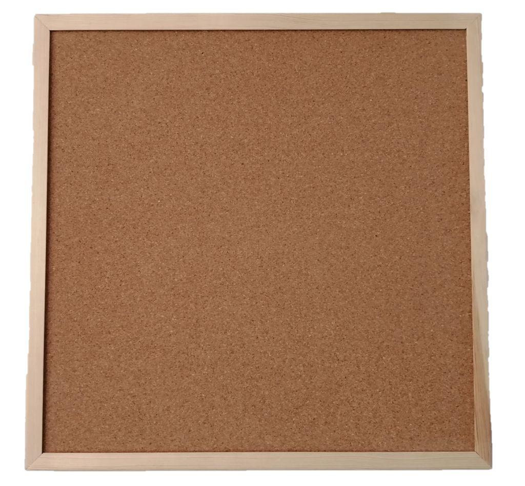 Korktafel 80x80 Holz KOSTENLOSE KLEBEBÄNDER!!!