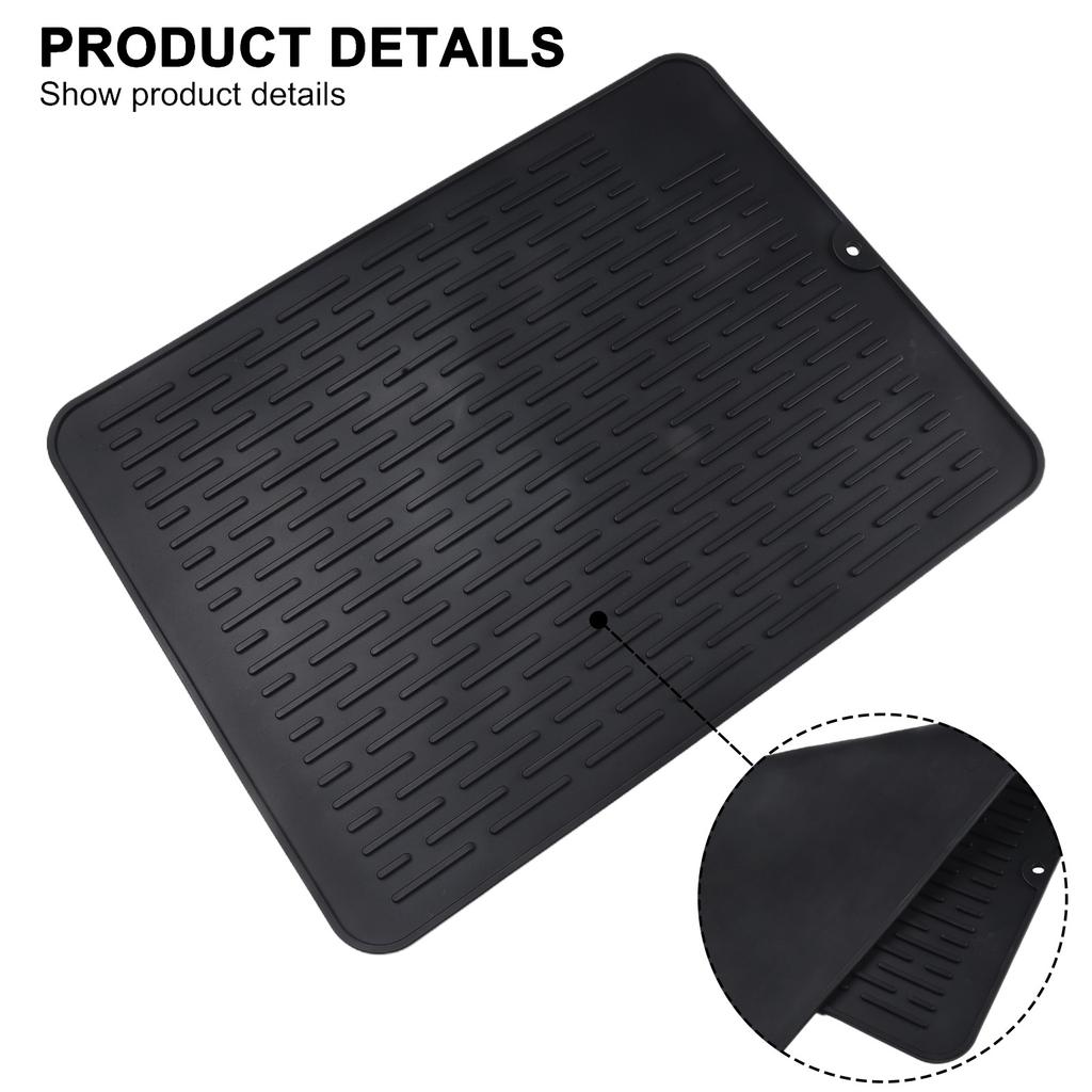 Dish Drying Mat Heat Resistant Multifunctional Non-Slip