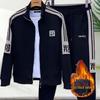 2025 Men’s Korean-Style Stand-Up Collar Jacket & Joggers Casual Sports Set