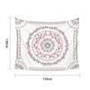 Boho Floral Rectangle Wall Tapestry Hanging Background Cloth Mandala Wall Art For Bedroom Decor