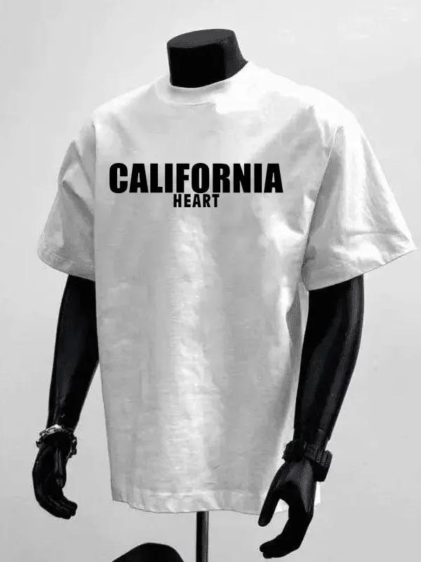 2025 New Man Summer Mens Washed TShirt Vintage Printed TShirt Harajuku Casual Cotton Short Sleeve Acid Wash TShirts Top