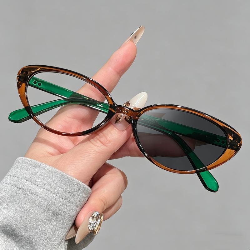 New Trendy Photochromic Reading Glasses Women Fashion Cat Eye Frame Presbyopia Eyewear Men Color Changing Far Sight Eyeglasses