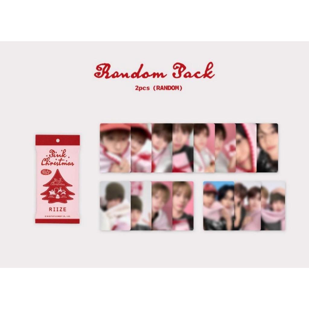 RIIZE [PRE-ORDER] 2024 PINK CHRISTMAS PHOTO CARD RANDOM Pack