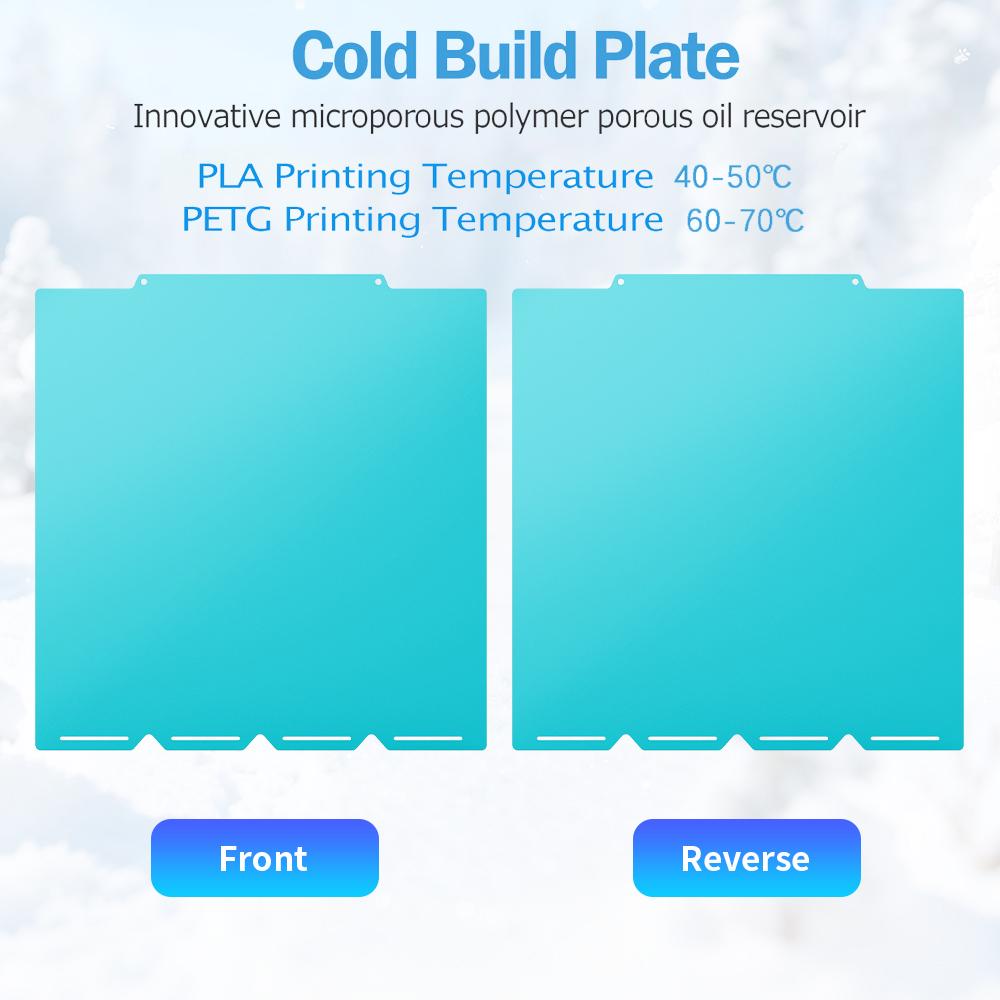 Gletscher Kaltplatte Für Bambu Lab H2D H2S A1 P1 X1C P2S H2C Kühl Bauplatte Für Anycubic Kobra S1 Creality K1 Ender 3 Kobra 3