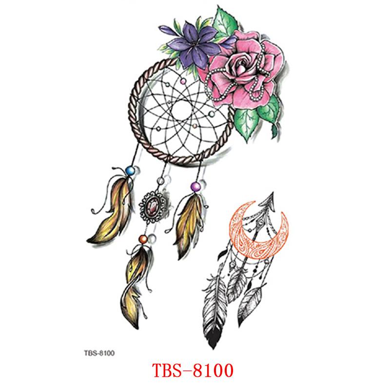 Waterproof Tattoo Sticker, Small Flower Arm, Totem, Semi-Permanent Tattoo Sticker Tattoo
