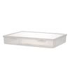 File Container Box Clear Supplies with Cover for Books Paper Stamps
