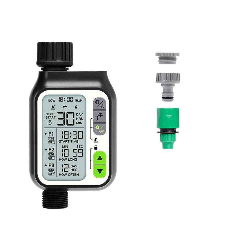Irrigation Timer Waterproof Automatic Watering Timer Controller with Rain Sensor Garden Intelligent Irrigation System