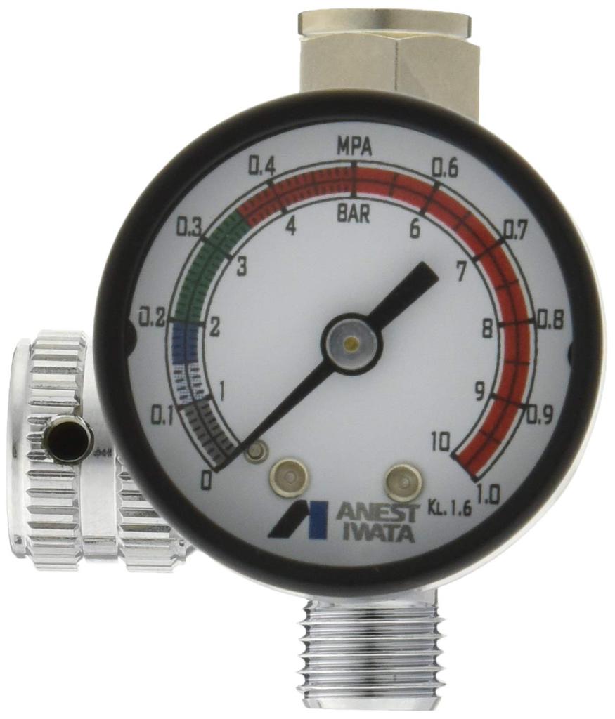 Anest Iwata Straight Type Handheld Pressure Gauge AJR02SVG