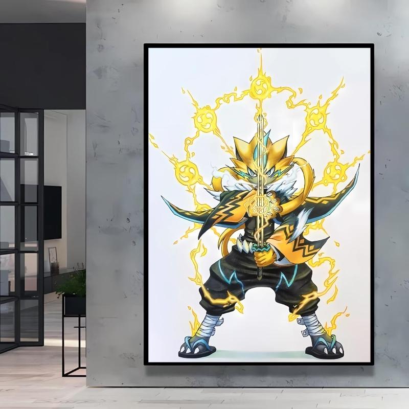 Canvas HD Prints Pokemon Blaziken Cartoon Character Images Modern Living Room Home Decor Aesthetic Poster Classic Children Gifts