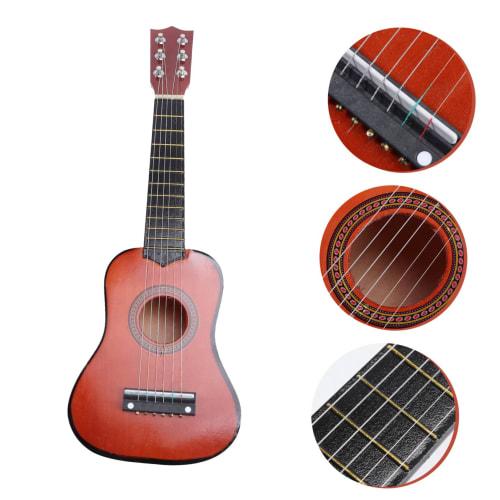 OFFSCH Kids' Guitar for Ages 3-5, Travel Acoustic Guitar, Mini Arts and Crafts, Kids' Music Instrument, Wooden Ukulele, Musical Instrument