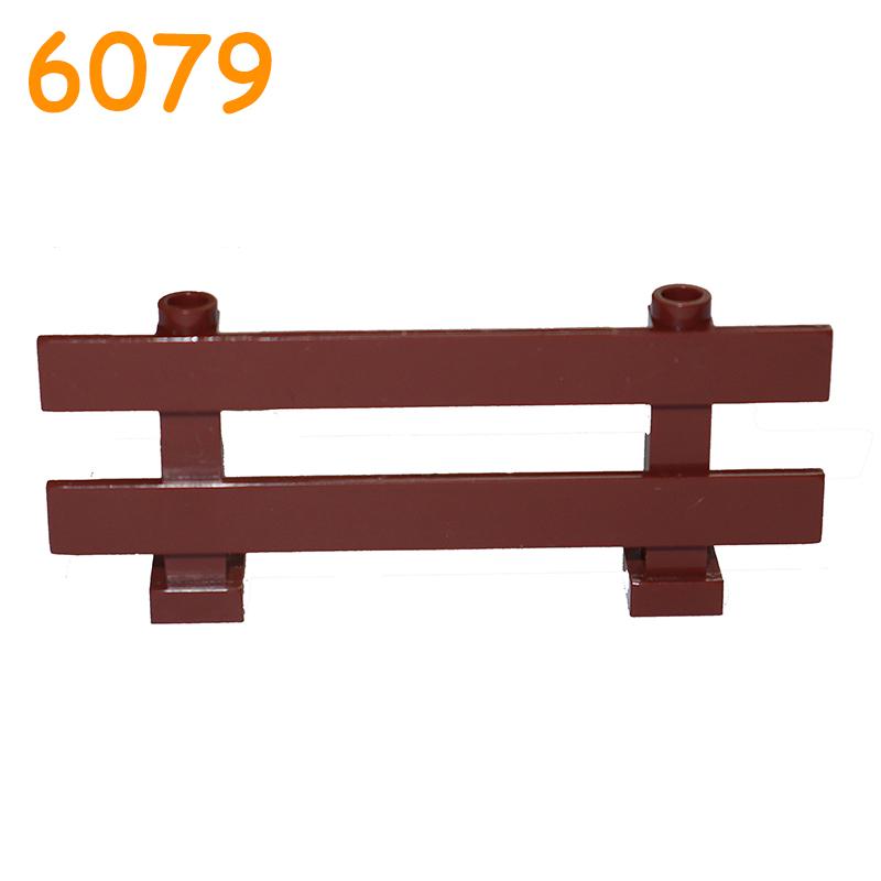 Non-Toxic Railing Stair Barrier Ladder Guard Bar Castle Garden Farm Military Building Block Moc Part Fence City Accessories Assemble Brick
