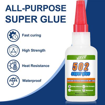 Super Cola 502 Cianoacrilato de Cura Rápida Adesivo de Colagem Instantânea para Metal, Plástico, Vidro, Brinquedos Juntar e Reparar Manutenção de Escritório