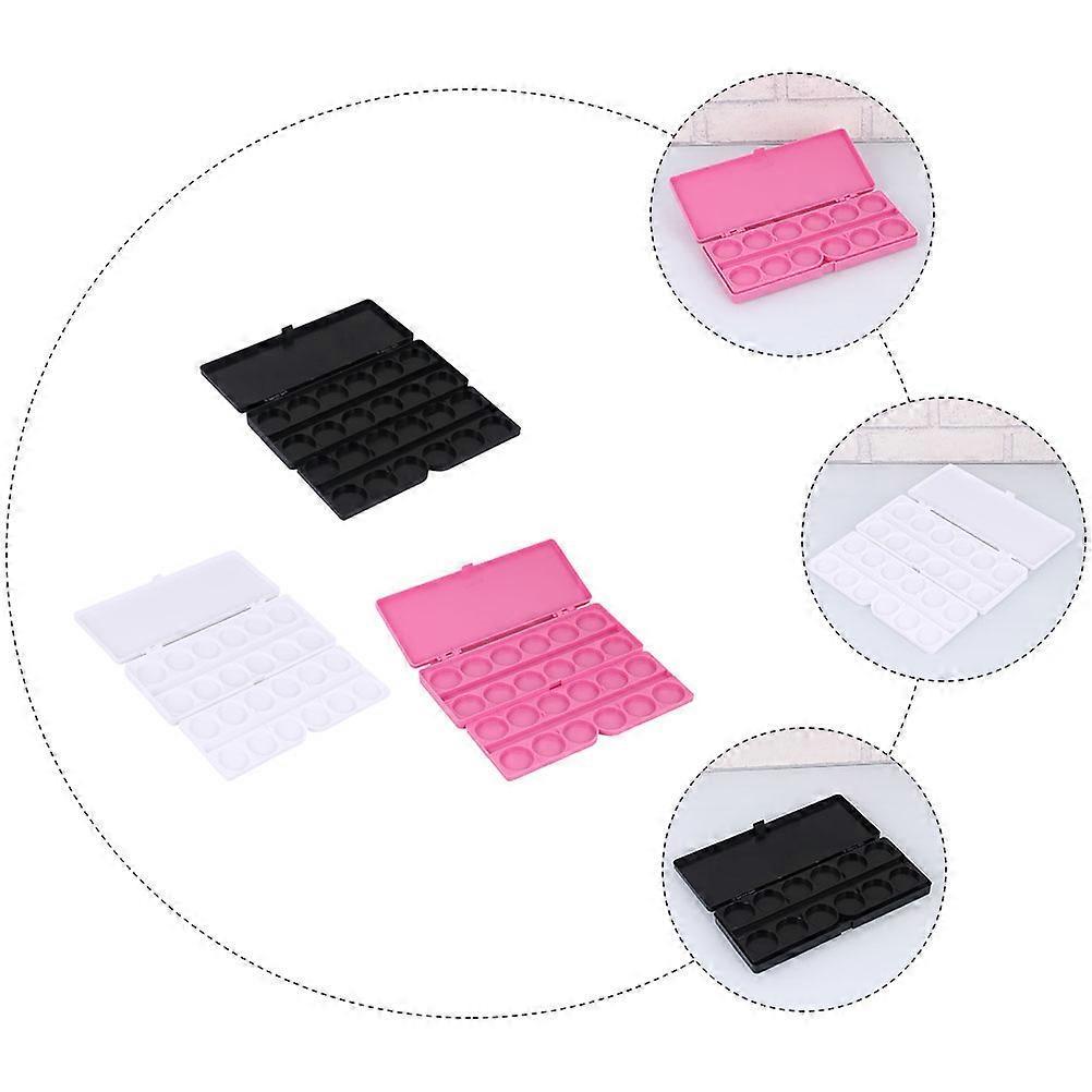 Taca do rysowania na paznokciach Plastikowa paleta na pigmenty do mieszania 6 szt.