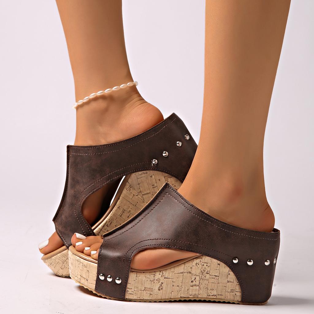 Fashion Fashion Sandals Women New Designer Wedges Sandals Women Slippers Summer Outdoor Beach Platform Shoes High Heel Slippers Women