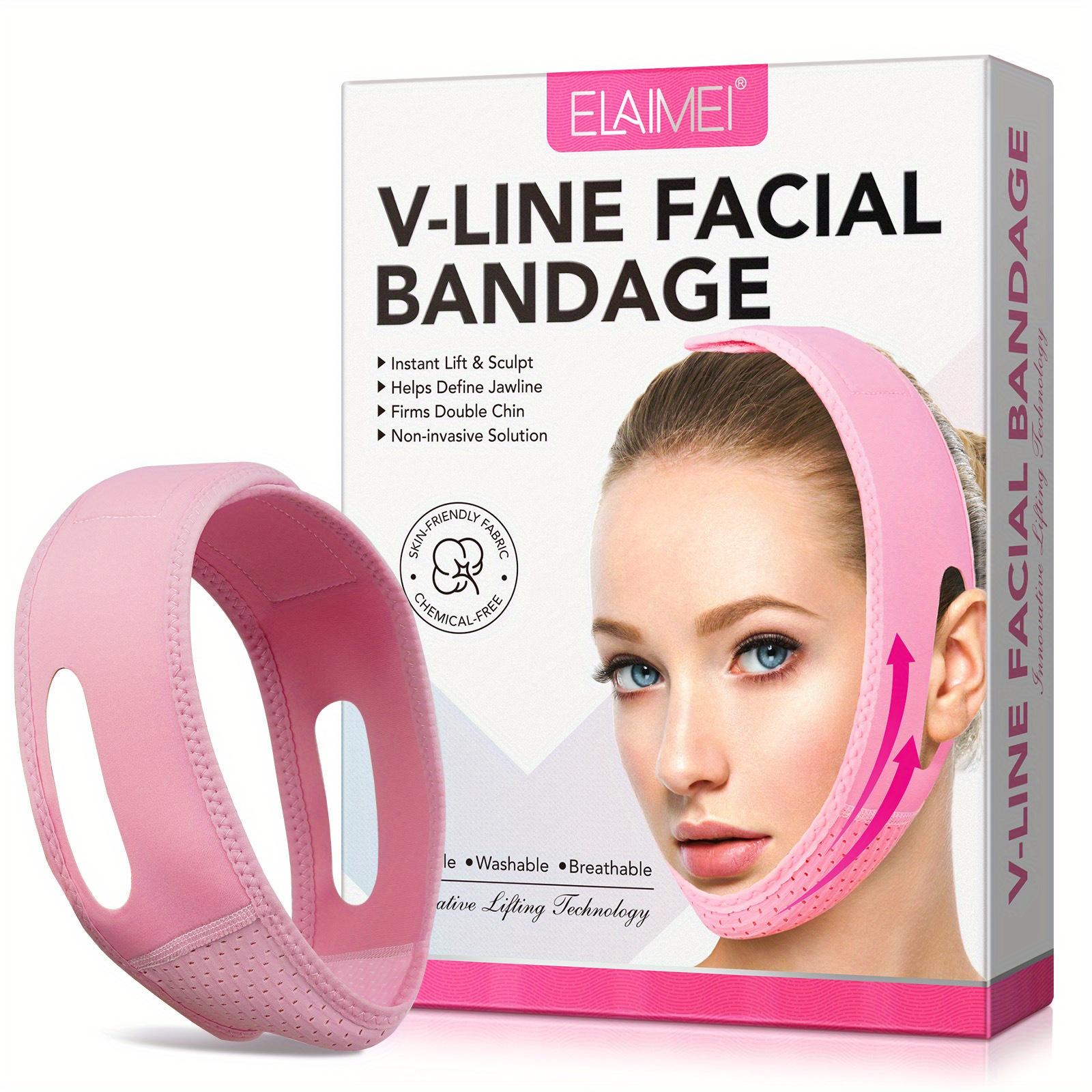 Reusable V-Line Mask Facial Firming Strap Double Chin Reducer Chin Up Mask Face Lifting Belt V Shaped Lifting Face Mask
