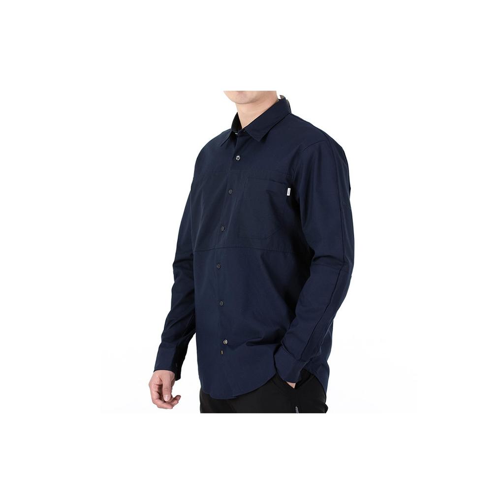 Timberland Casual Long Sleeve Shirt Men Shirts Deep-Navy A2ENQ-Z16