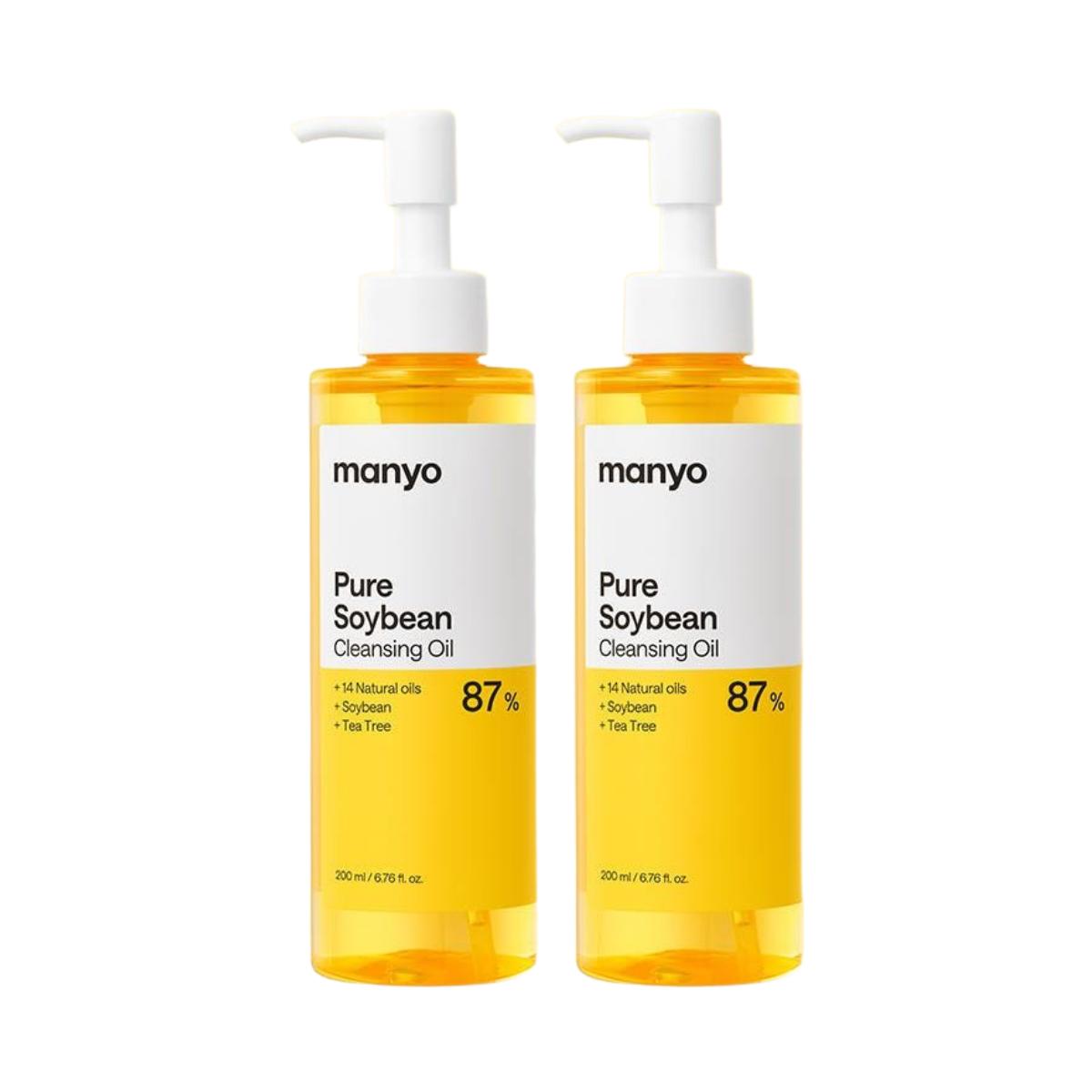 ma:nyo Pure Soybean Cleansing Oil Lip & Eye Makeup Remover Nourishing Cleanser 200ml Dual Pack