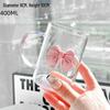 Princess Style Pink Bow Glass Cup - Water Absorbent DIY Caterpillar Design