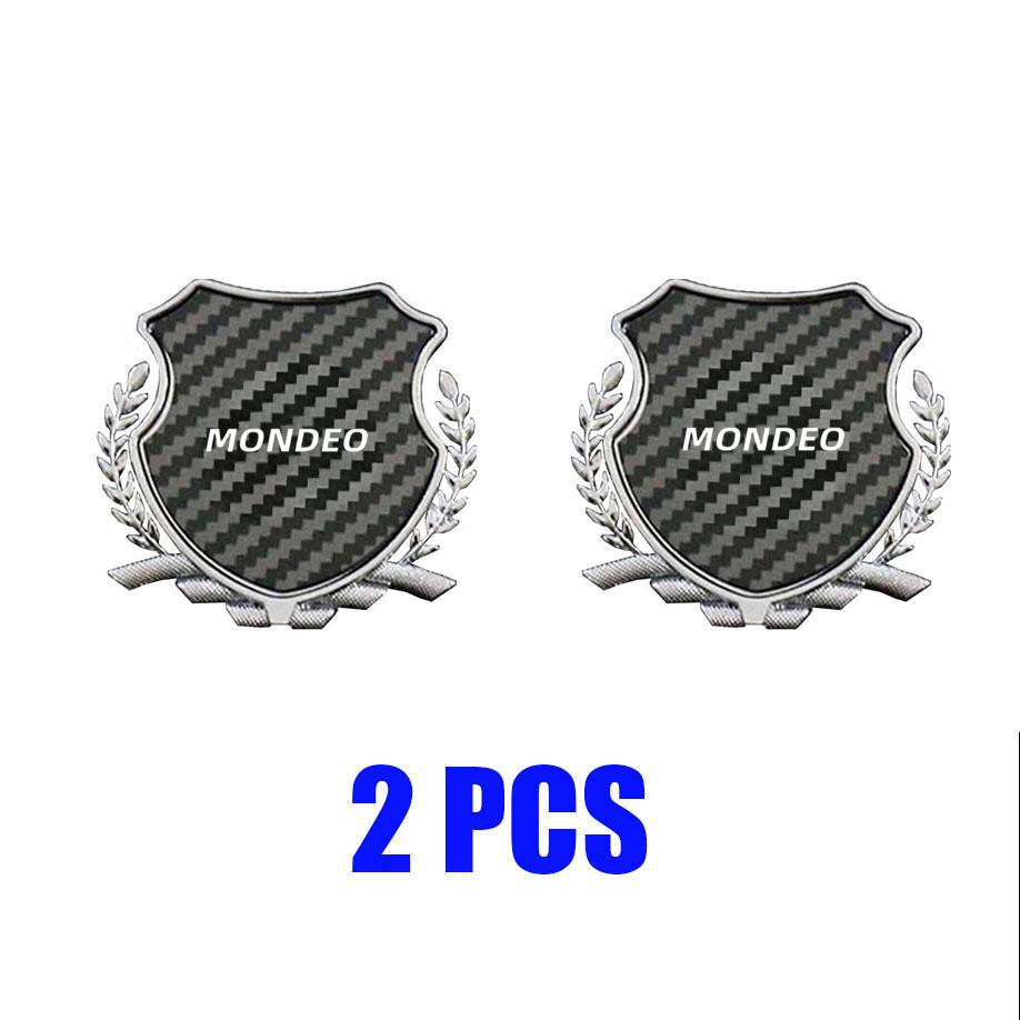 Zinc Alloy Metal Car Fender Emblem Side Window Badge Styling Decal For Ford Mondeo Logo Exterior Modification Decor Accessories