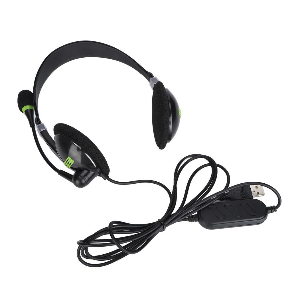 SY440MV Wired Headset 3.5mmUSB Customer Service Over Ear Headphones with Noise Cancelling