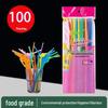 Disposable Colorful Art Straws - Creative Bendable Drinking Straws for Kids and Pregnant Women