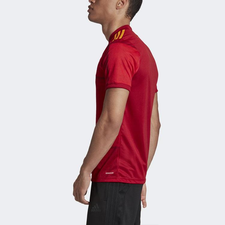 adidas 2020 Európsky pohár Španielsko Domáce Fanúšikovské vydanie Futbalové tričko Pánske Vrchné diely Červená FR8361