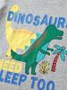 Kids Short Sleeve Set Dinosaur Print T-Shirt and Shorts 2-Piece Outfit for Boys Girls Summer Casual Sportswear