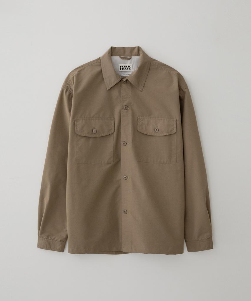 Publicfigure Chambray Shirt Jacket_Beige