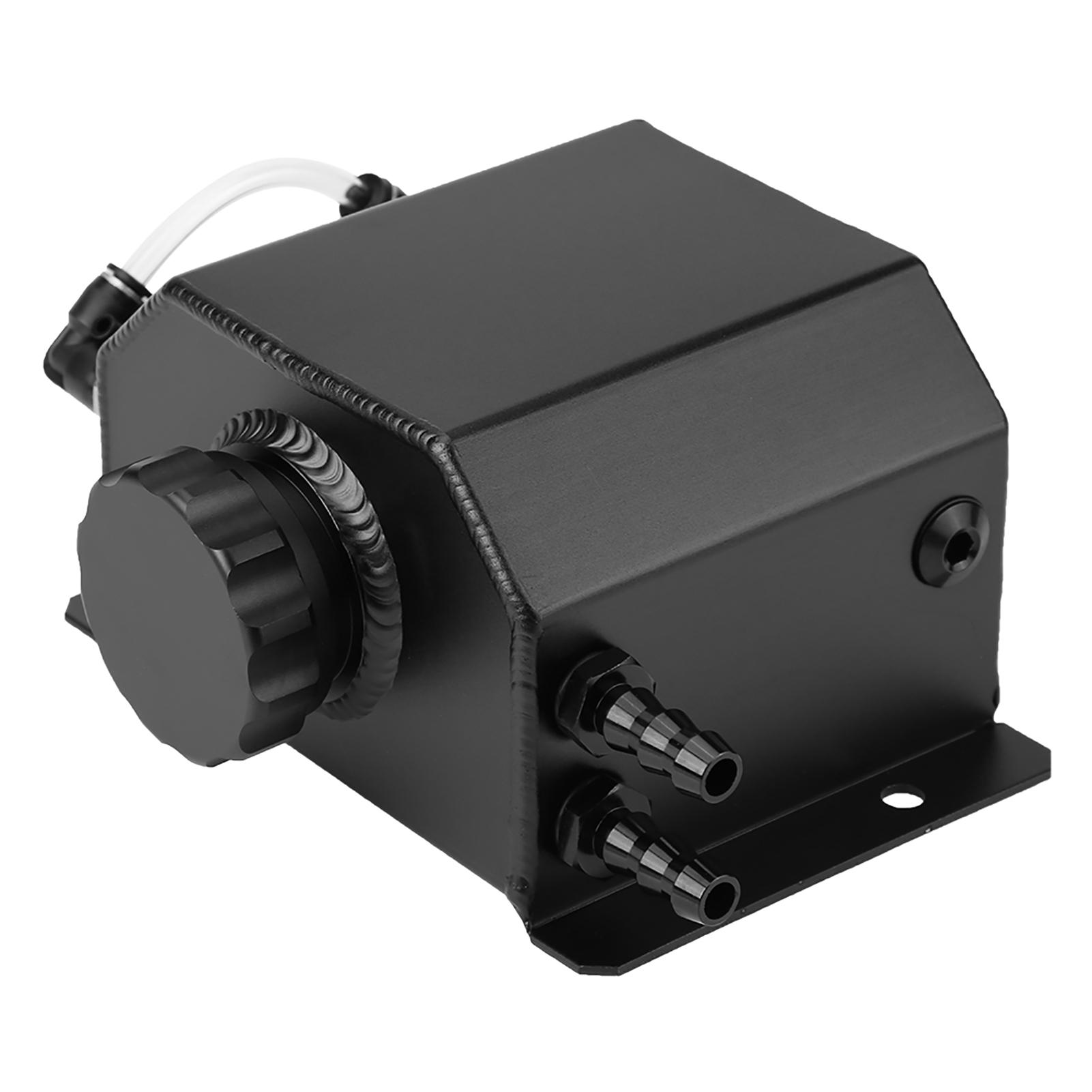 

Aluminum Alloy Engine Oil Reservoir Oil Breathable Pot Exhaust Gas Catch Filter Tank Black чёрный