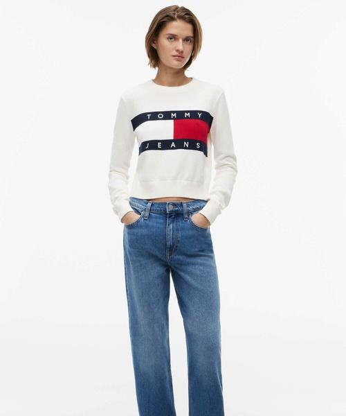 Tamijinseu Cotton Flag Crewneck Sweater (T32G6Kto15Twt1Ybh)