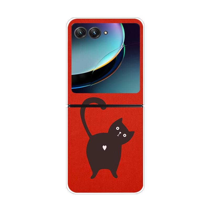 Pouzdro Pro Motorola Razr 40 Ultra Průhledné Pevné Skládací Luxusní Vzor Pro Motorola Moto Razr 40 Ultra Čiré Kryt Razr40 Ultra
