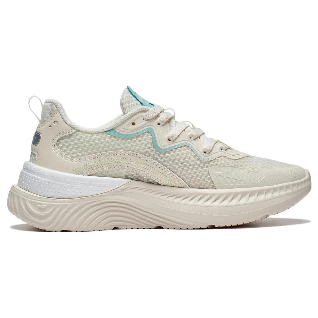 Li Ning Cyan Journey Textile, Synthetic Leather Slip Resistant Abrasion Resistant Low Top Sports Casual Shoes Women's AGLT058-1