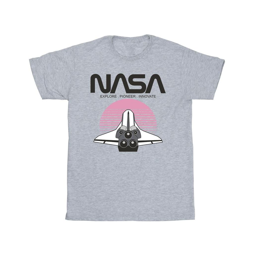 NASA Mens Space Shuttle Sunset T-Shirt