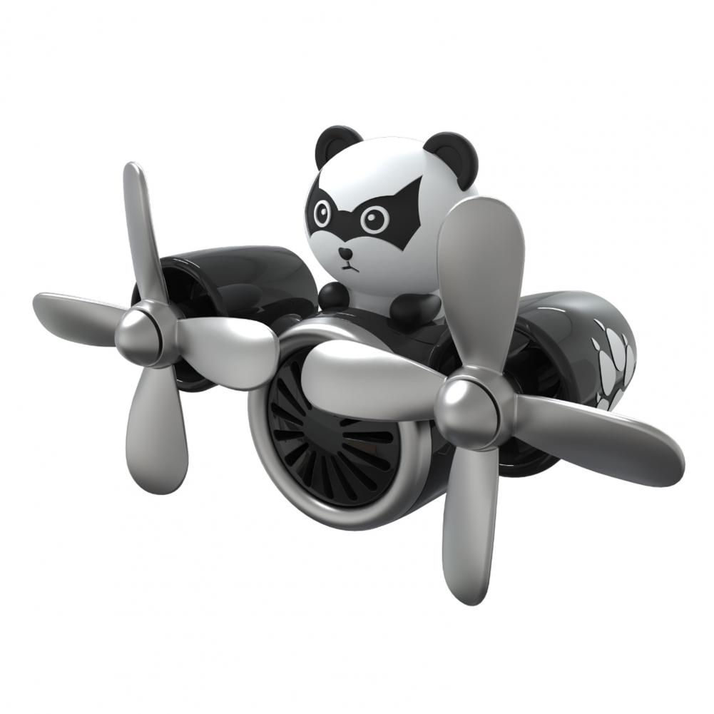 Portable Car Air Freshener Unique Dual Fan Design Portable Car Diffuser with Cartoon Shape Refreshing Air for Automotive