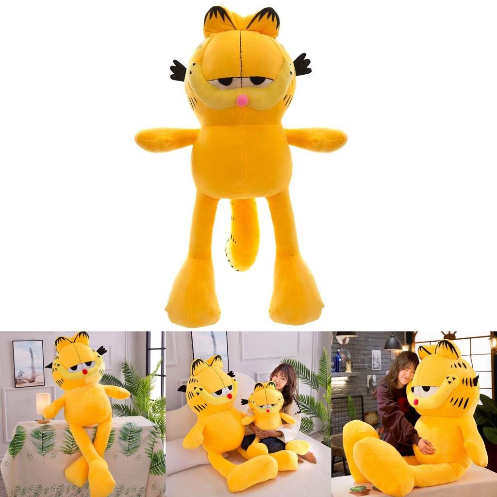 Riesiges Garfield-Katzen-Plüschtierkissen, perfekt als Geschenk für Kinder und Babys.