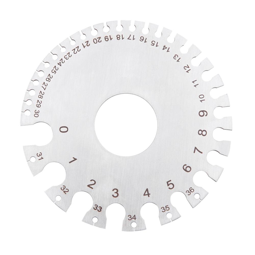 Metric and Imperial Scales Thickness Gauge  for Wire, Sheet Metal, Paper, Leather, Wood