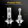 2PCS LED Headlight Bulb Kit H7 High Low Beam H11 Fog Lights 6000K White Bulbs Bright Lamp Canbus For Peugeot 208 GT 2014-2017