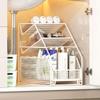 Under-Sink Pull-Out Bathroom Drain Shelf & Storage Basket
