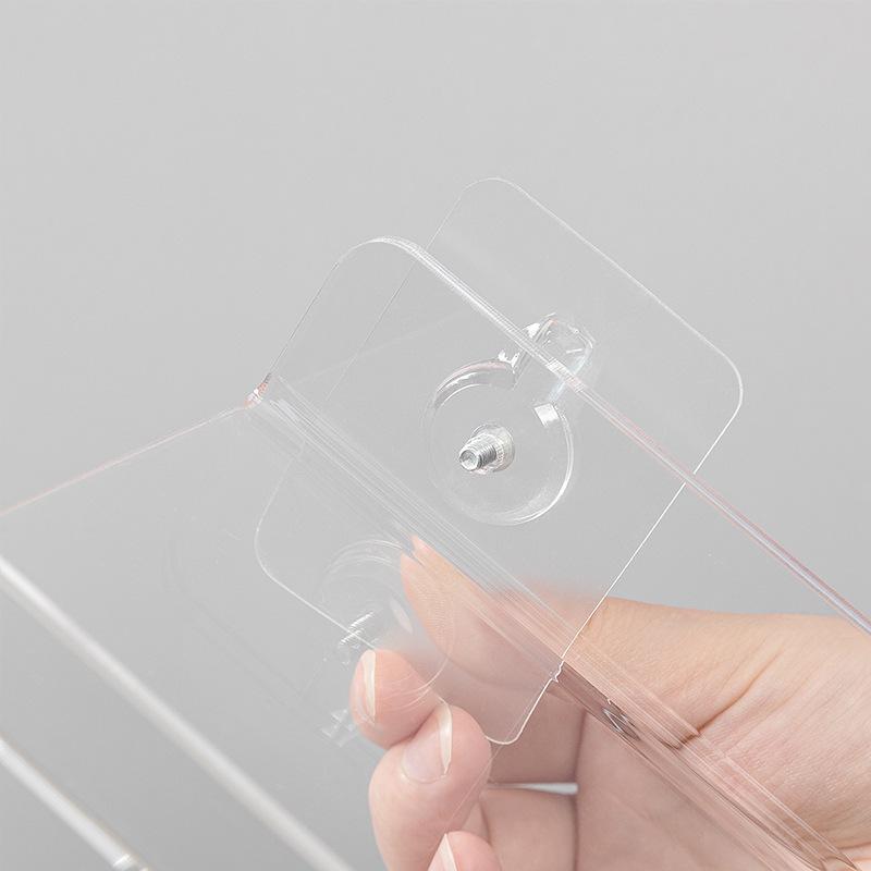 Prateleira de Armazenamento Acrílica de Parede Sem Furos para Itens Diversos de Banheiro e Dormitório