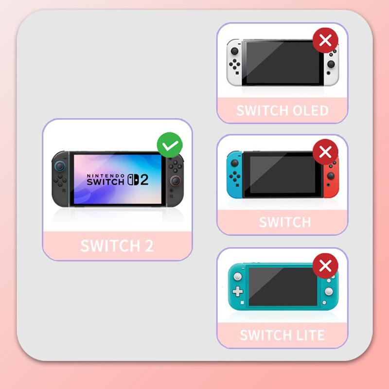 8PCS Switch 2 Silicone Rubber Thumb Grip Caps Replacement Joystick Cap Protectors Compatible Nintendo Switch 2 Joycon Controller