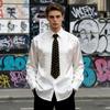Modern Punk Snapon Necktie With Arrow Design For Casual Daily Wear